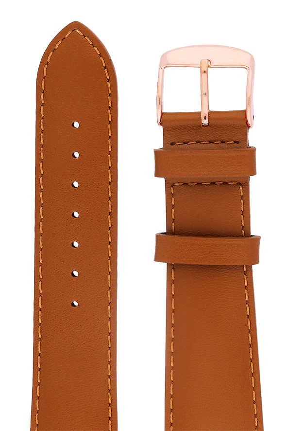 Yonger & Bresson Bracelet cuir Bracelet cuir camel homme 22 mm