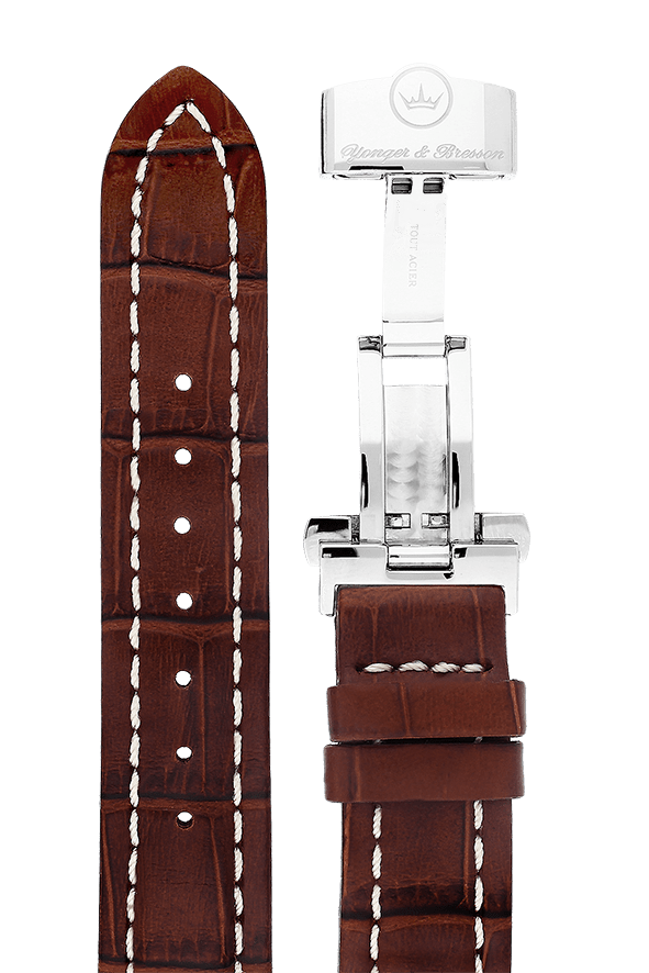 Yonger & Bresson Bracelet cuir Bracelet cuir marron femme 17 mm