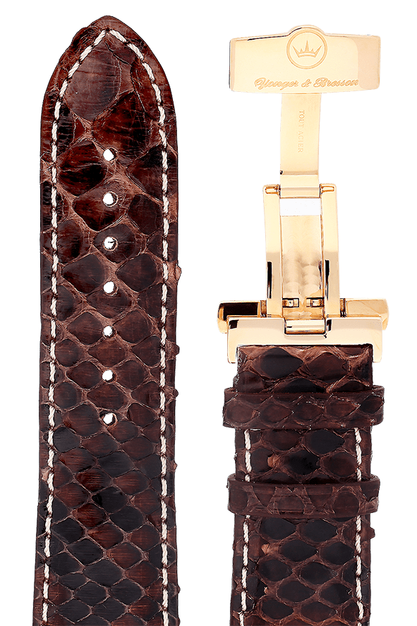 Yonger & Bresson Bracelet cuir Bracelet cuir marron homme 24 mm