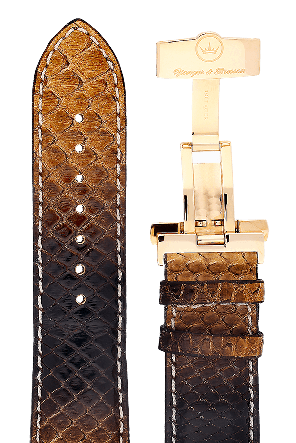 Yonger & Bresson Bracelet cuir Bracelet cuir marron homme 24 mm