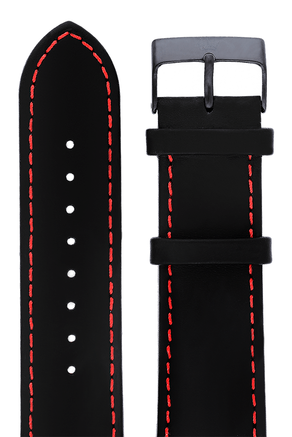 Yonger Bresson Bracelet cuir noir 24 mm Yonger Bresson FR