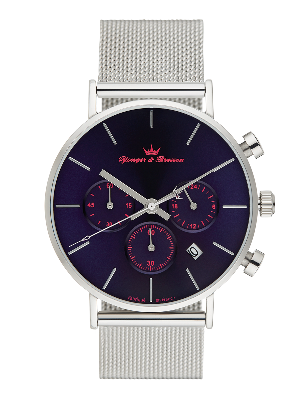 Montre Homme Classique Wonger & Bresson - Mouvement Quartz, Pile Neuve - Occasion En Acier
