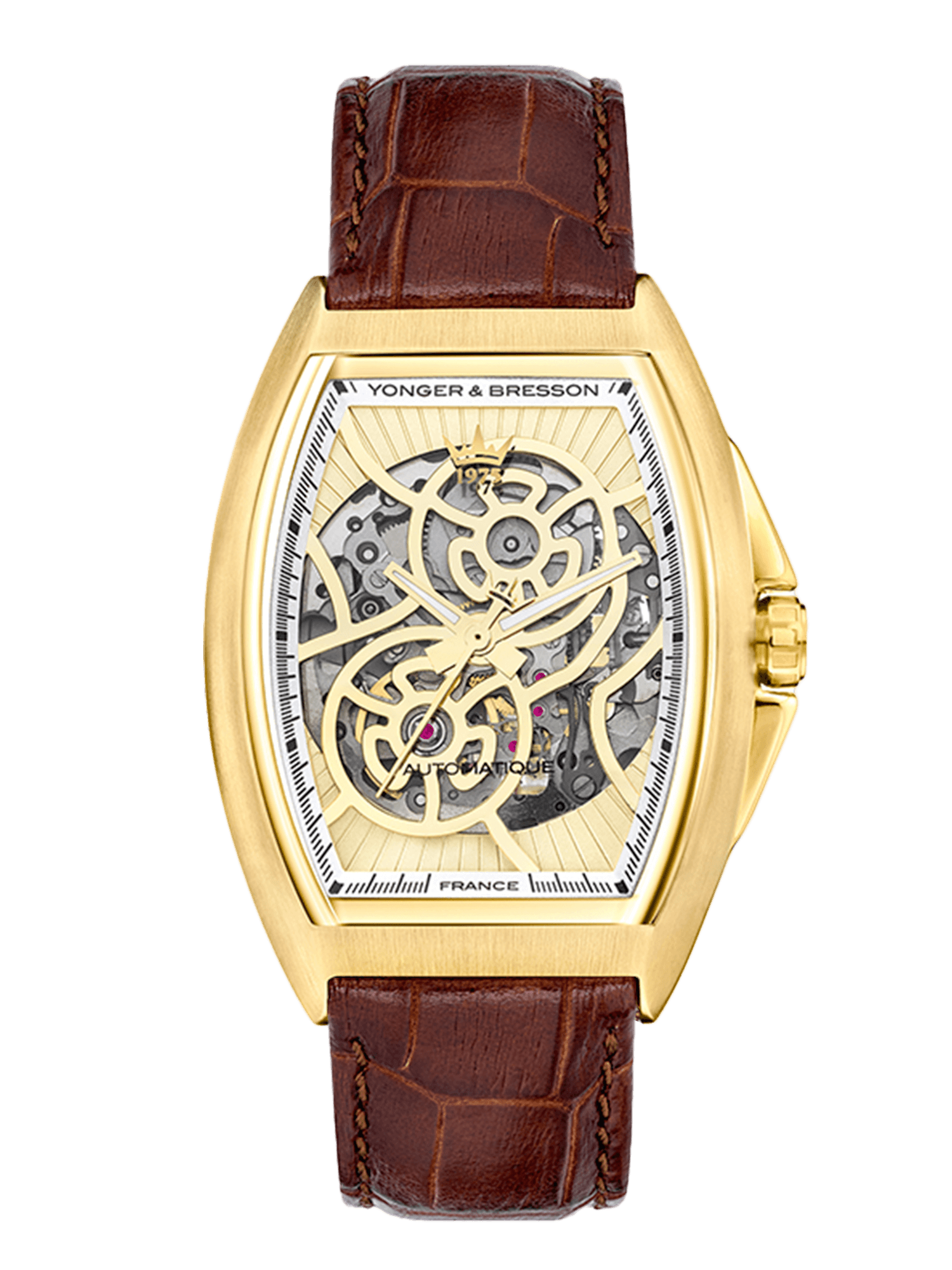 montre homme tonneau automatique