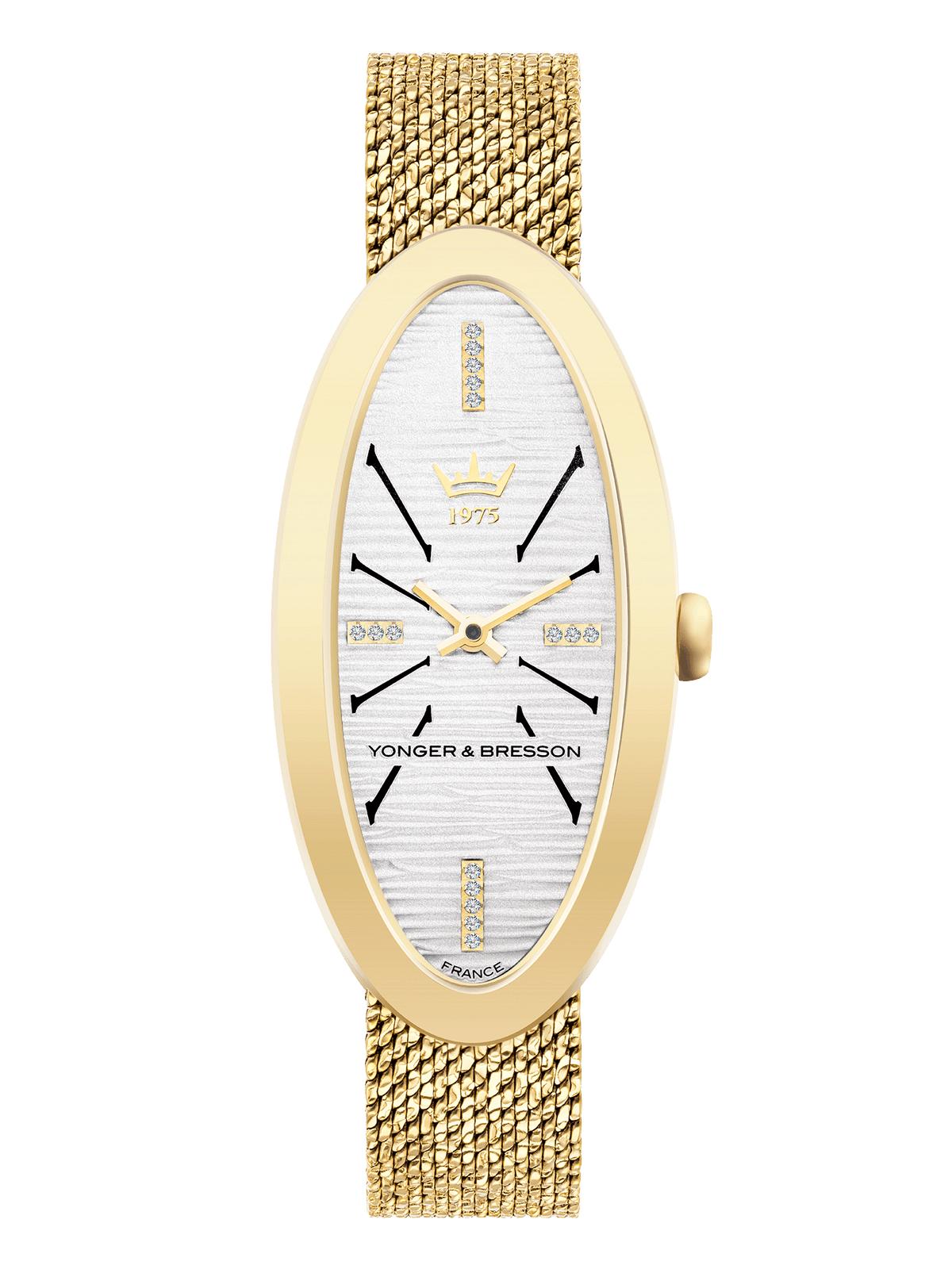 Montre Mécanique Femme Yonger & Bresson YBD8521/14 - Boîtier Acier 36mm Cadran Nacre Bracelet Cuir Violet