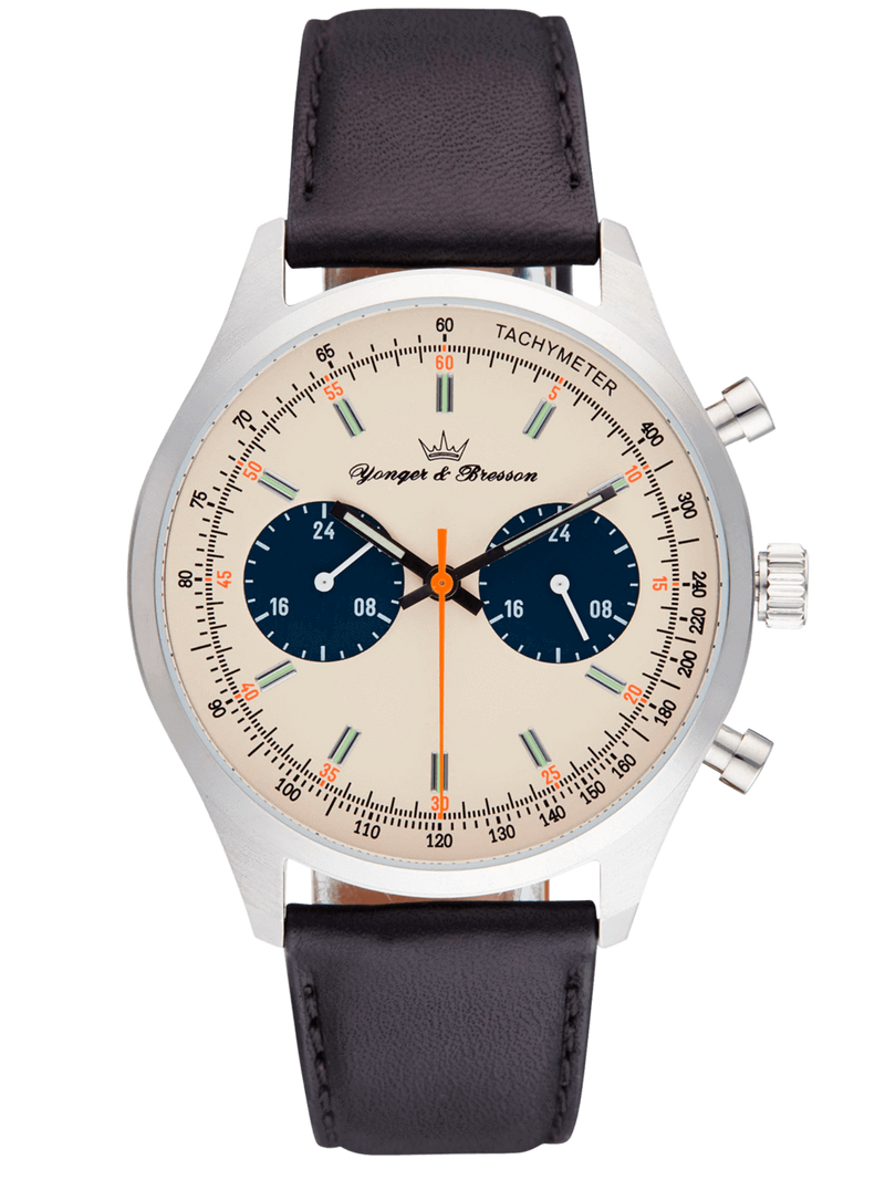 Yonger Bresson REPUBLIQUE Creme Montre multifonction Homme