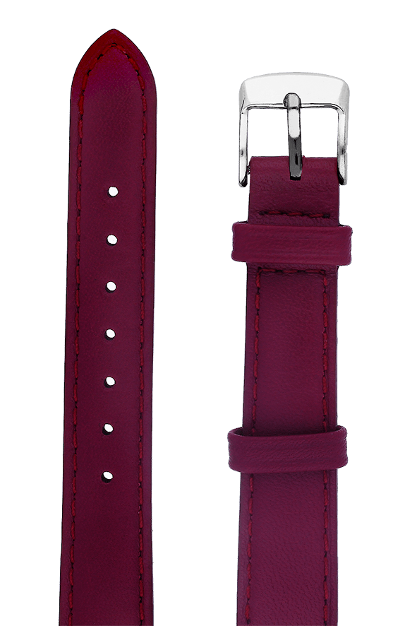 Yonger & Bresson Bracelet cuir Bracelet cuir aubergine femme 14 mm