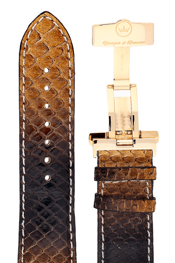 Yonger & Bresson Bracelet cuir Bracelet cuir marron homme 22 mm