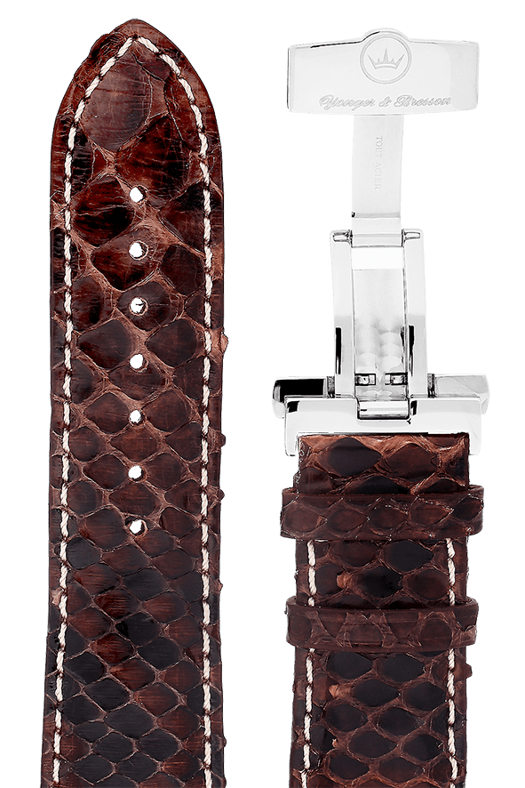 Yonger & Bresson Bracelet cuir Bracelet cuir marron homme 24 mm