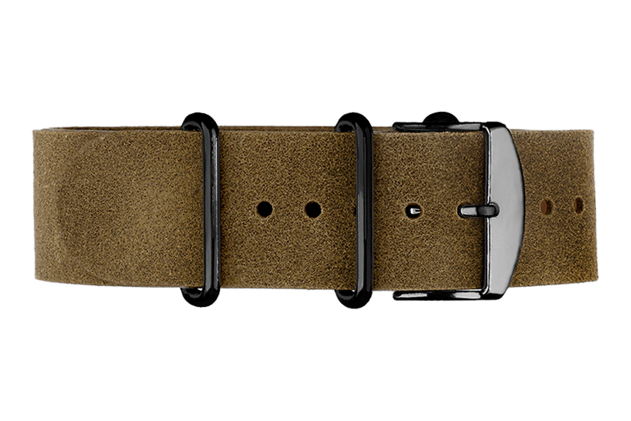 Yonger & Bresson Bracelet nato cuir Bracelet nato cuir kaki homme 22 mm